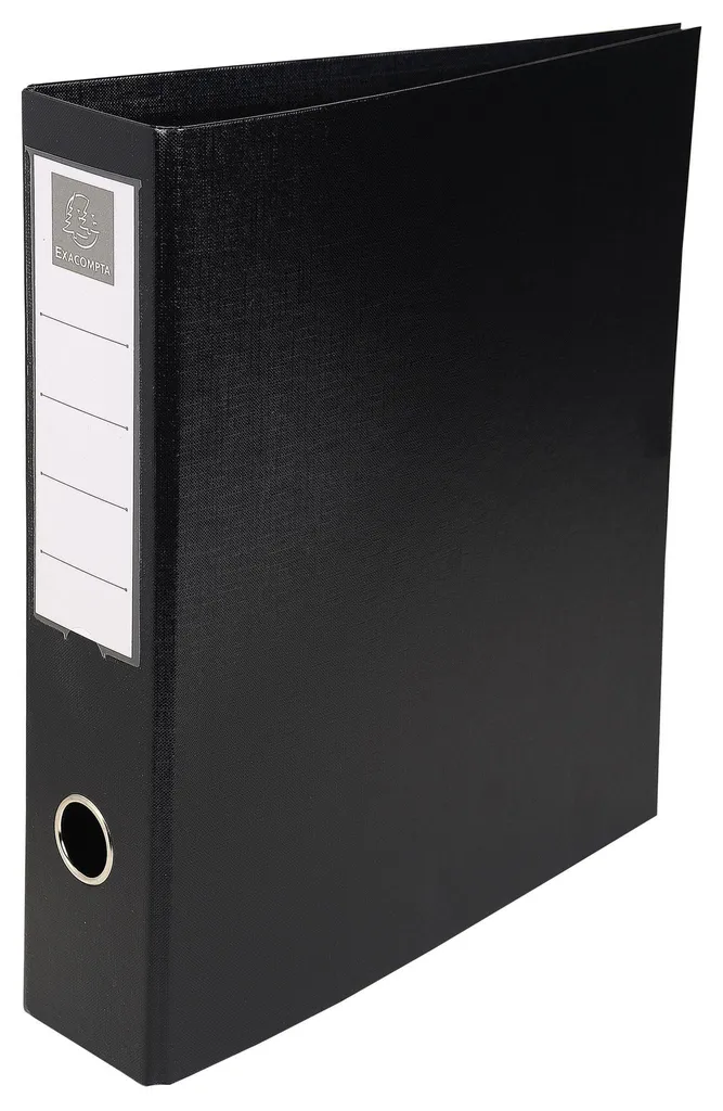 Reliure à anneaux en PVC A4 Maxi 4R 50 mm noir pour classement efficace
