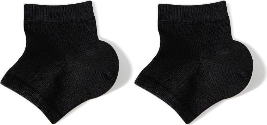 INF Sommerliche, dünne Fersen Anti-Riss Silikon Schutzhüllen - 2er Pack Schwarz