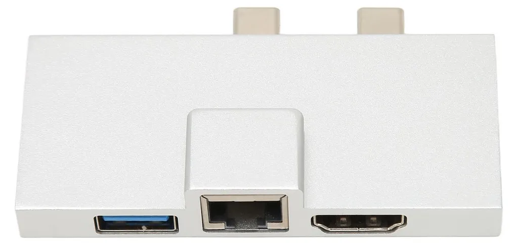 Adaptateur Hub USB-C Double pour Surface Pro 8 et 9 - Station 7 Ports