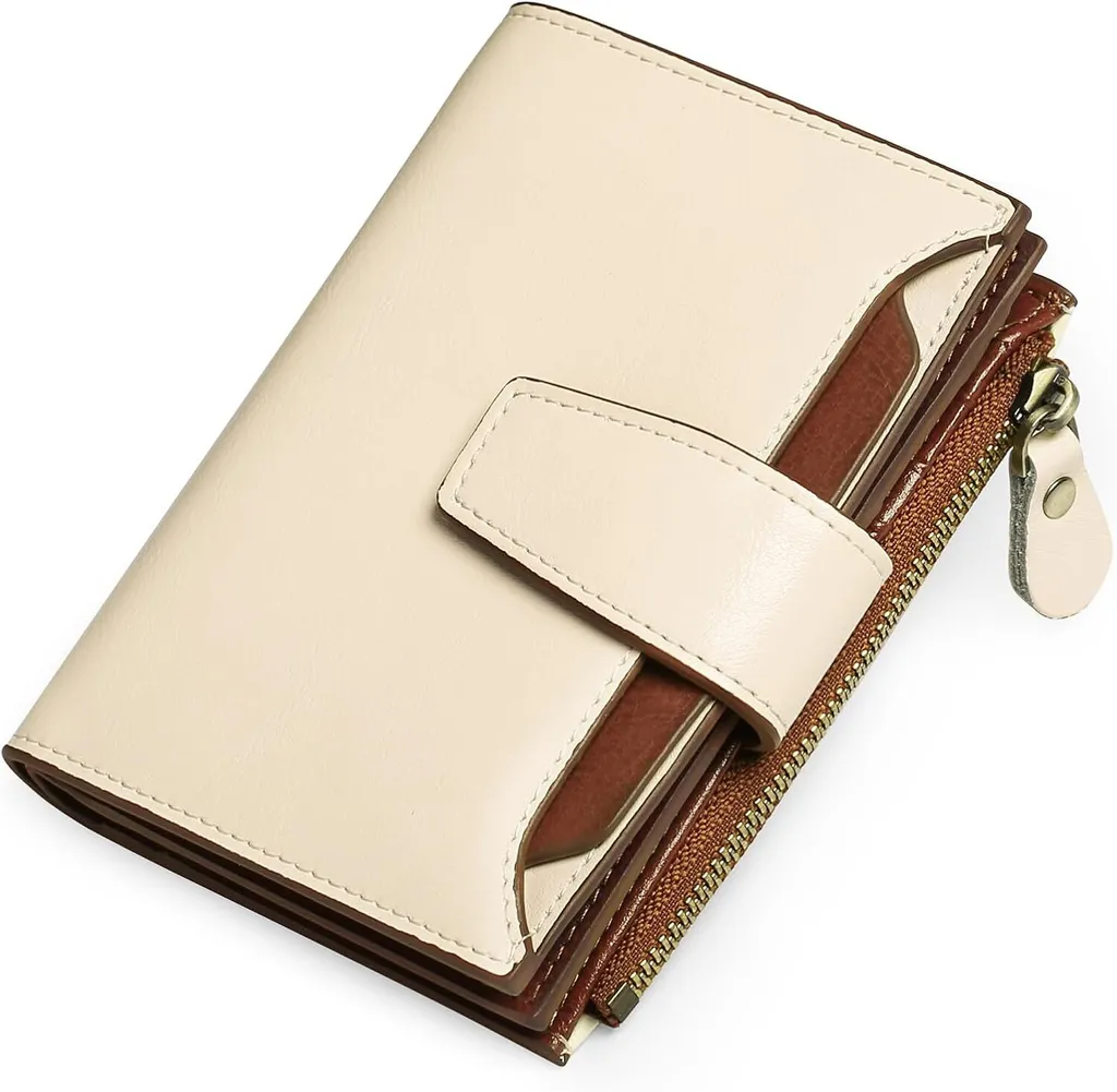 Super Offerta: Portafoglio Donna Vera Pelle RFID 14 Slot Carte