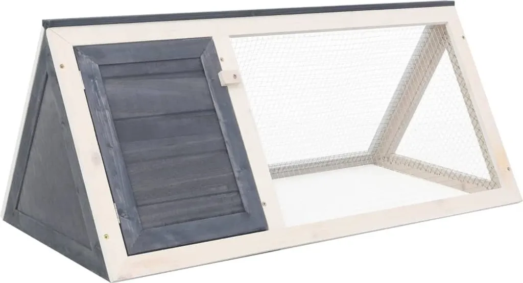 Casetta Conigli Legno Grigio The Living Store: Comfort e Sicurezza