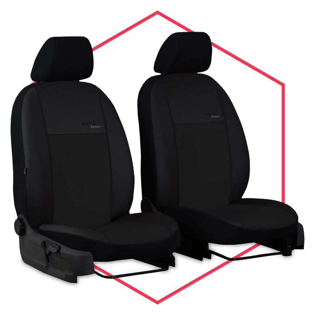 Autositzbezüge Schonbezüge Sitzbezug Auto Front 1+1 Schwarz für Hyundai  Getz