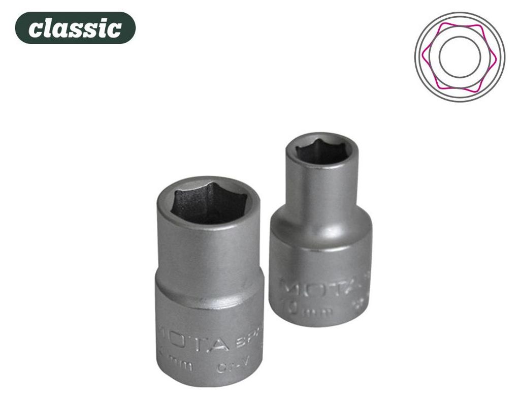 Sechskant-Steckschlüssel 1-2 von 10 mm E610 Mota