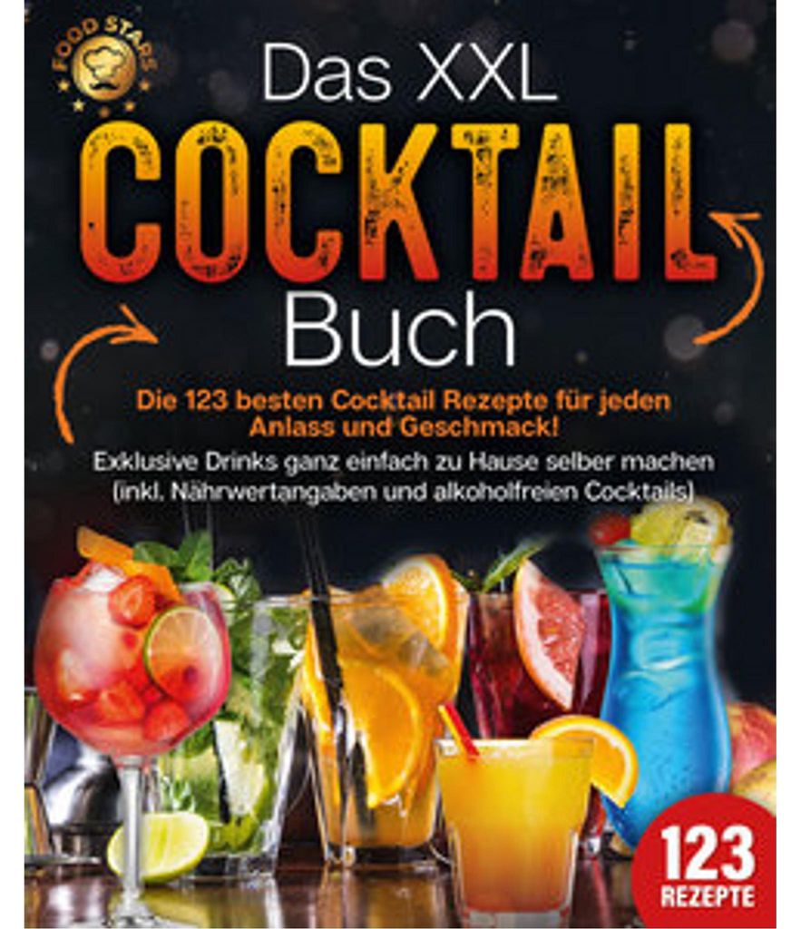 Das XXL Cocktail Buch: Die 123 besten Cocktail Rezepte für Obrázok produktu 