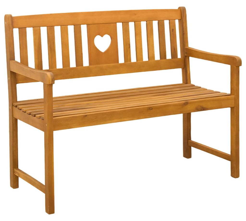 vidaXL Bank Outdoor Natur 110 x 55,5 x 90 cm Massivholz Produktbild 