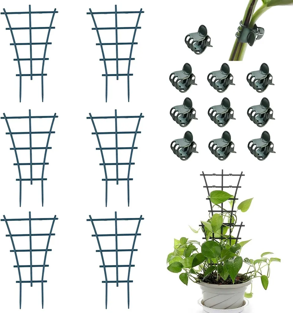Évitez la casse des tiges avec ce support de jardin et ses 10 clips de soin