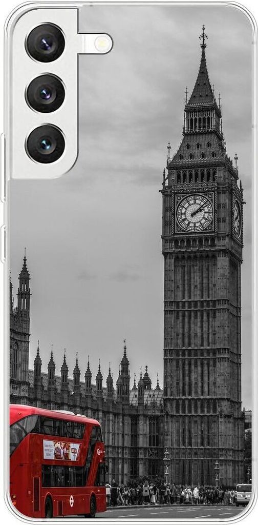 König Design Hülle kompatibel mit Samsung Galaxy S22 5G Kunststoff Soft Handyhülle - Handy Case Big Ben