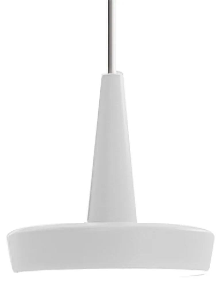 Suspension LED en aluminium blanc dimmable 3000K finition haut de gamme