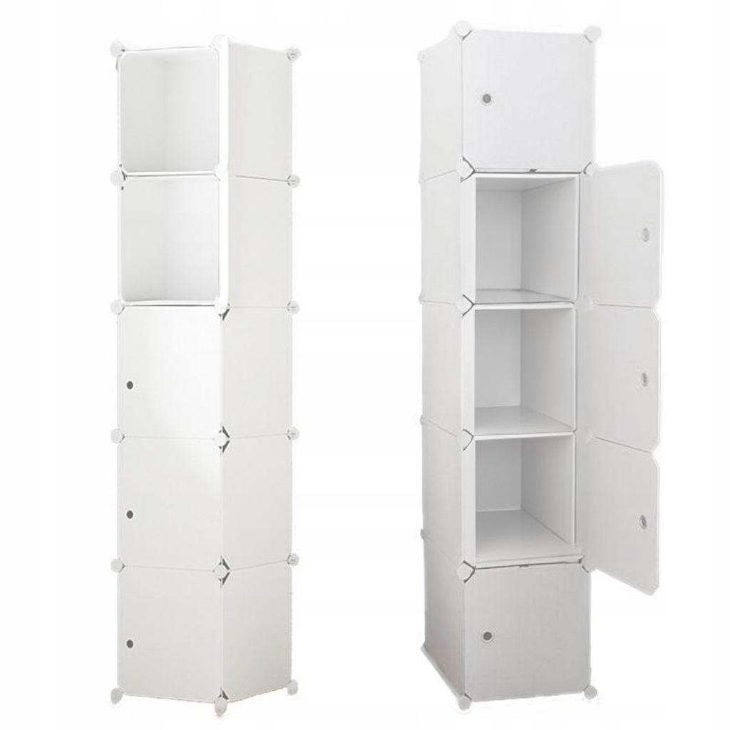 Armadio modulare scaffale armadio guardaroba bianco Immagine del prodotto 