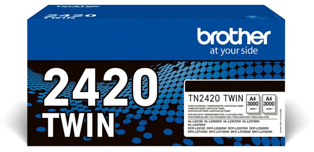 Brother TN2420 TWIN - 2er-Pack - Hohe Ergiebigkeit Produktbild 