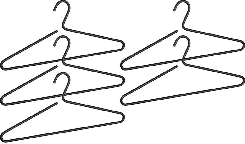 WENKO 5er Set Kleider Bügel Hemden Blusen Garderoben Hosen Produktbild 