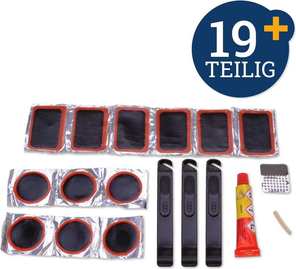 Sada na opravu jízdních kol 19 ks opravná krabička na Obrázek produktu 
