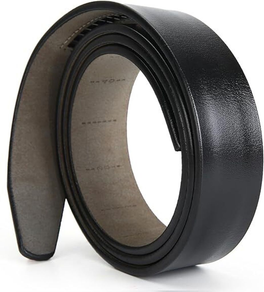 Men's Ratchet Belt Strap Only 35mm 1 3/8", Fit 40mm Schnalle, Ersatzgürtel ohne Schnalle