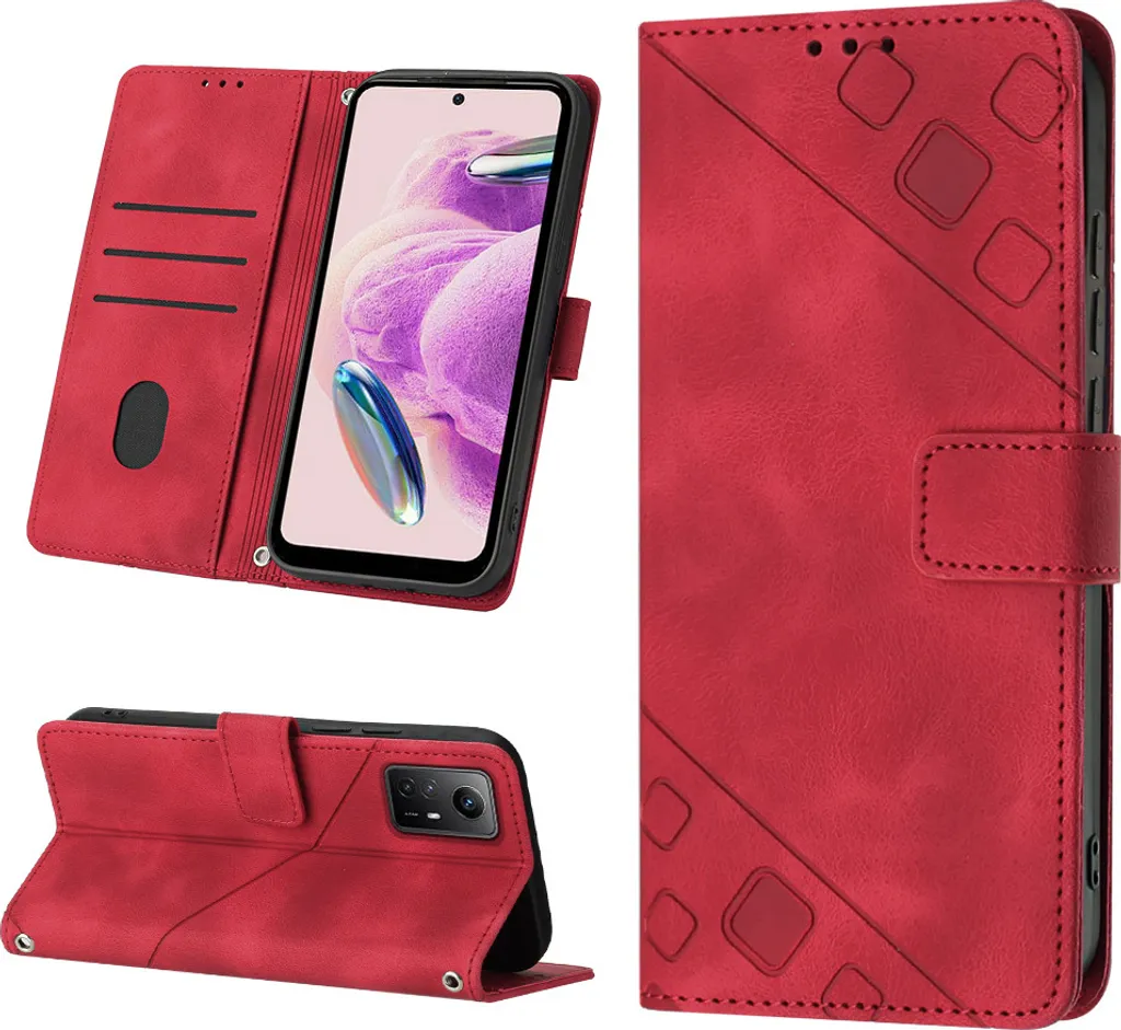 Xiaomi Redmi Note 12S Cover in Rilievo | Il Tuo Compagno di Viaggio Rosso