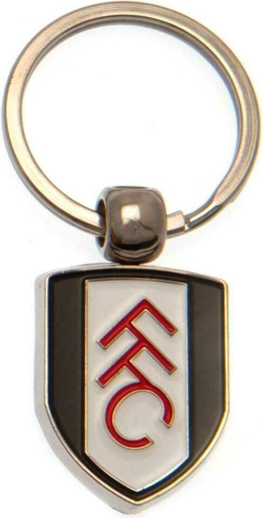 Fulham FC - Schlüsselanhänger Wappen BS2599 (Einheitsgröße) (Schwarz/Weiß/Rot)