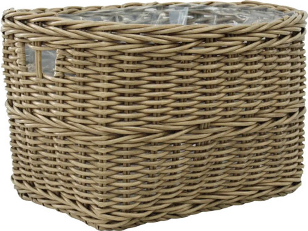 Korb Lafiora Polyrattan 48 x 32 x 30 cm braun Produktbild 