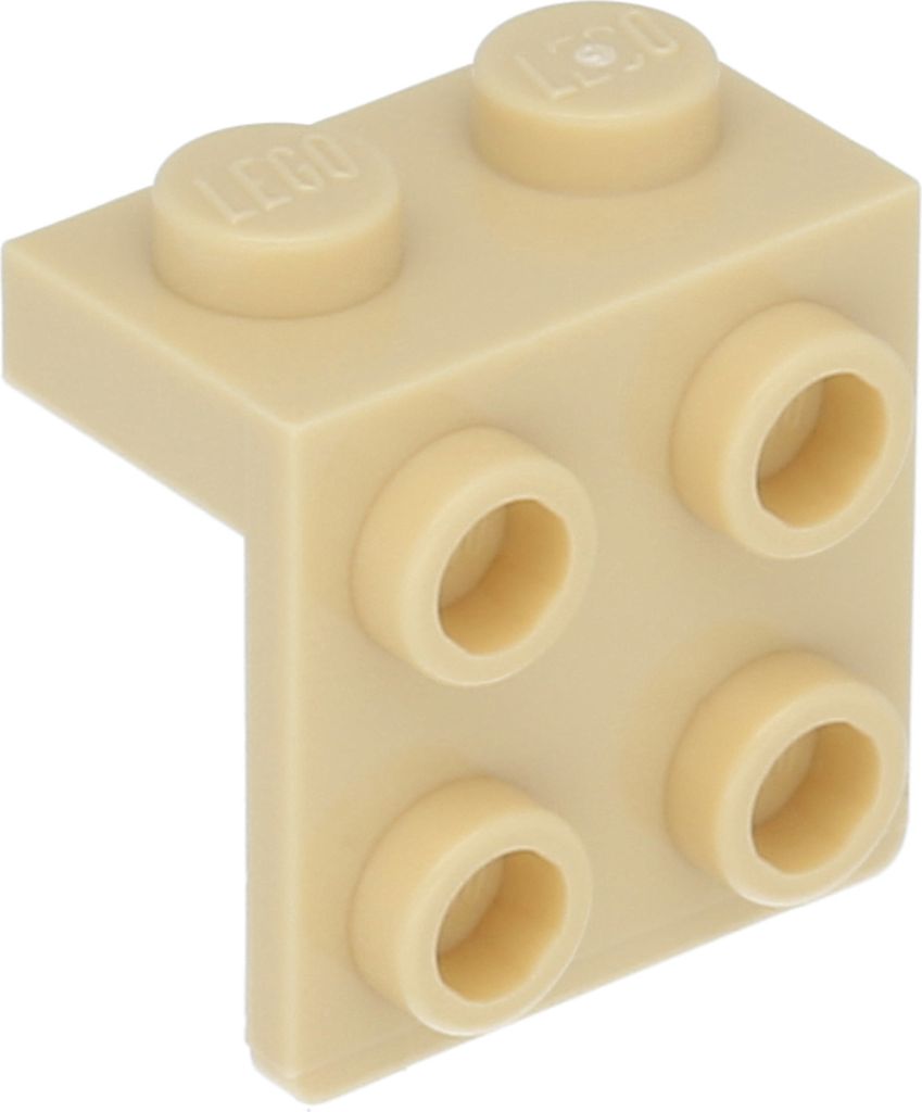LEGO : 50x plaque angulaire 1x2 - 2x2 beige LEGO®