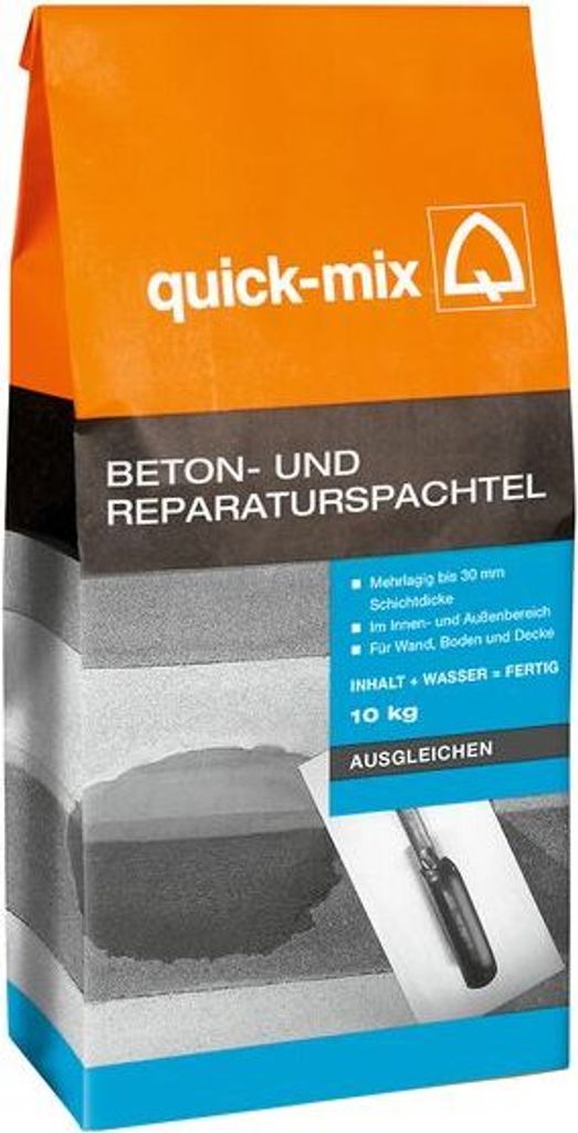 quick-mix BRS Beton- und Reparaturspachtel 10 kg