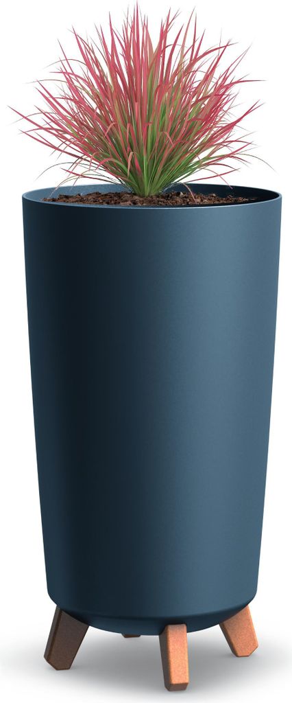 Blumenkübel auf Füßen, anthrazit, Gracia Tubus Slim