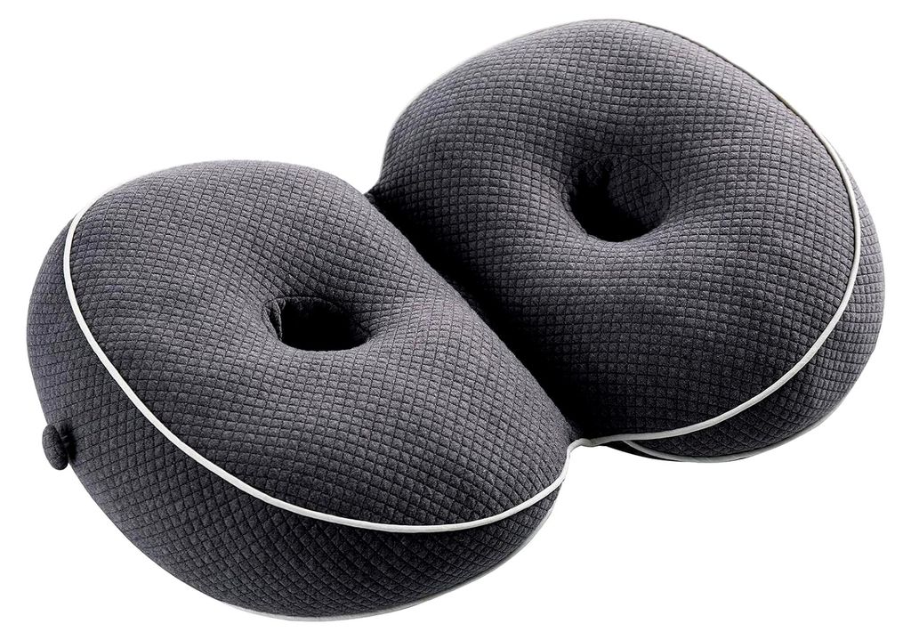 Orthopädisches Bürostuhl Sitzkissen, Ergonomisches Donut Kissen mit PP Baumwolle Füllung, Faltbares Sitzkissen für Auto, Sofa, Bettwunden, Post...