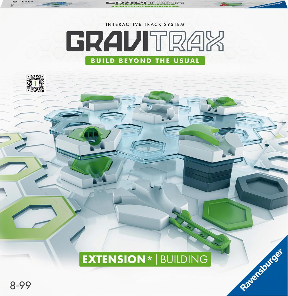 Ravensburger GraviTrax Extension Building 22415 - GraviTrax Erweiterung für deine Kugelbahn - Murmelbahn und Konstruktio