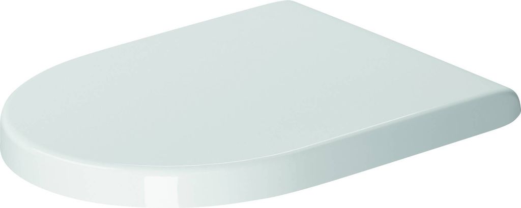 WC-Sitz Starck 3 mit SoftClose Scharniere edelstahl, weiß Produktbild
