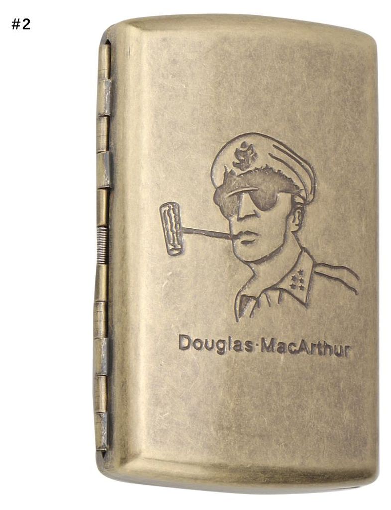 Retro kovové pouzdro na cigarety, odolné proti kouři a Obrázek produktu 
