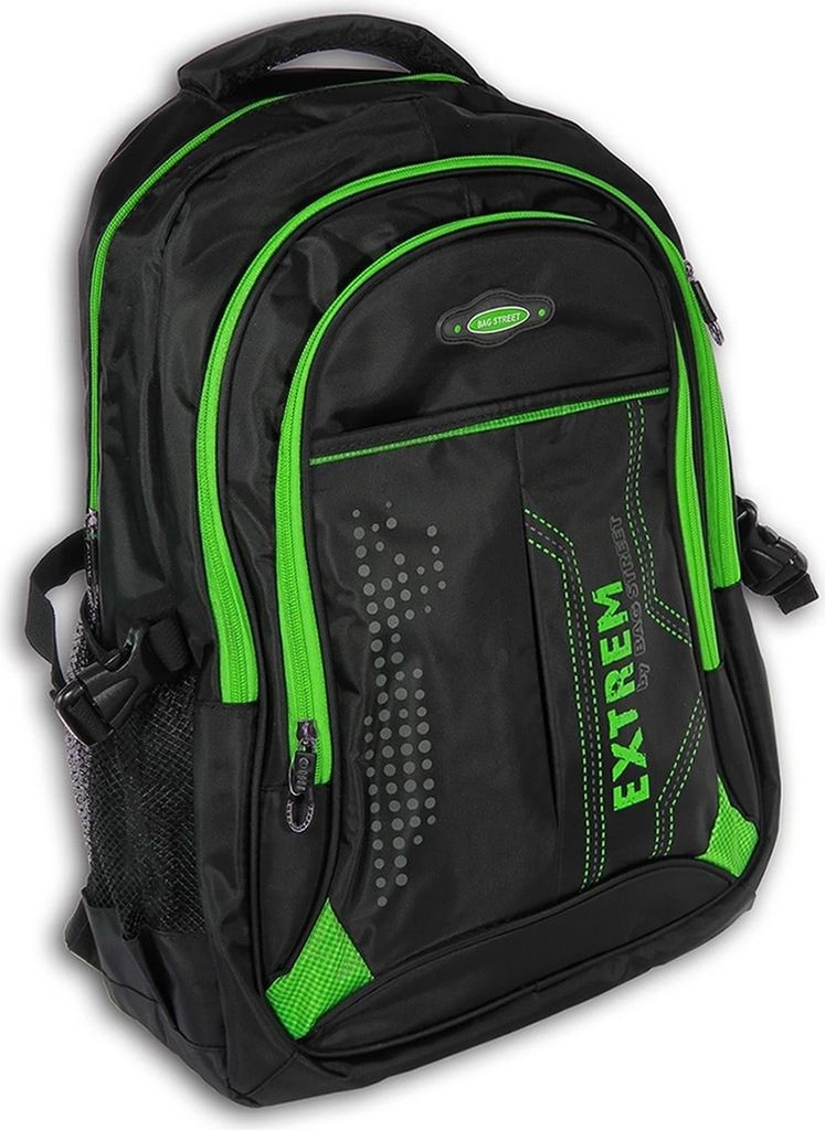 Bag Street Synthetik Rucksack Damen Herren Sporttasche schwarz grün D2OTJ605G