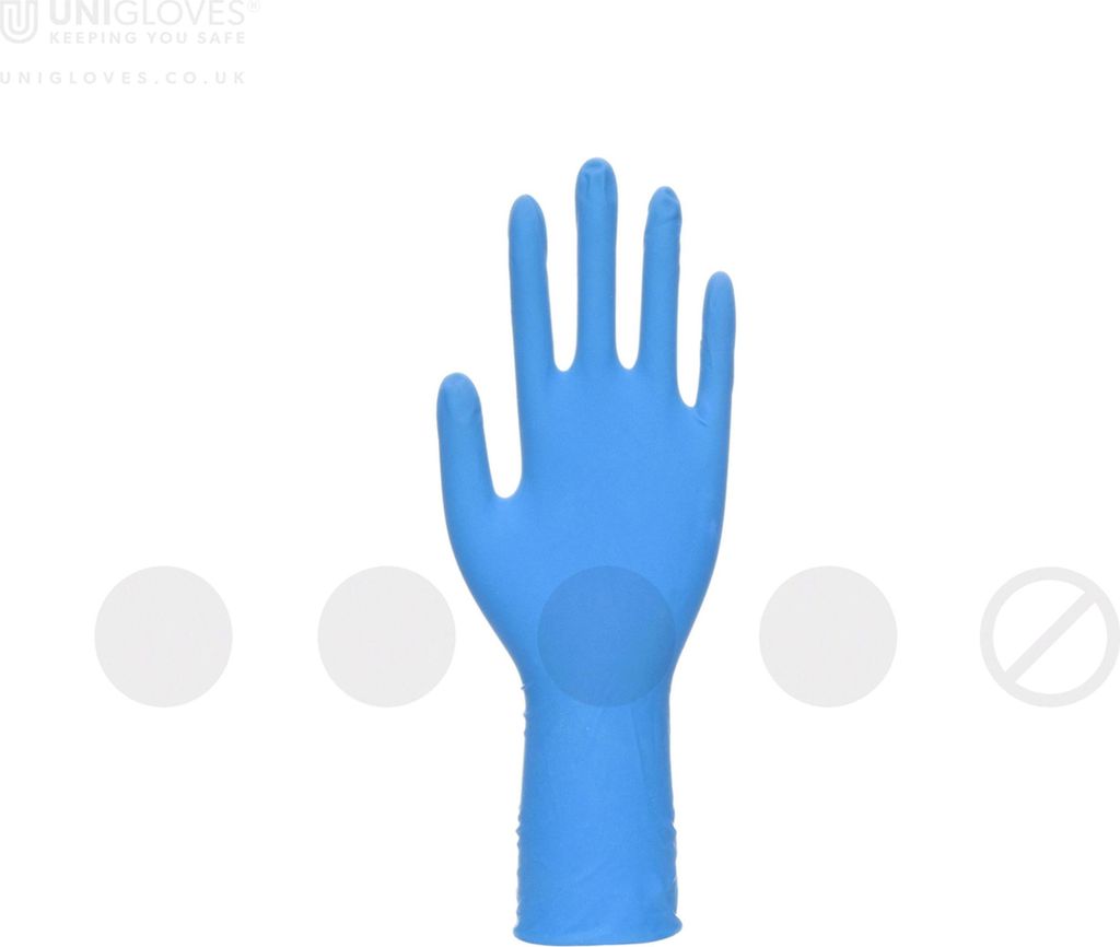 Unigloves PRO.TECT BLUE XHD+ - Gr. M - 500 extra lange Einmalhandschuhe