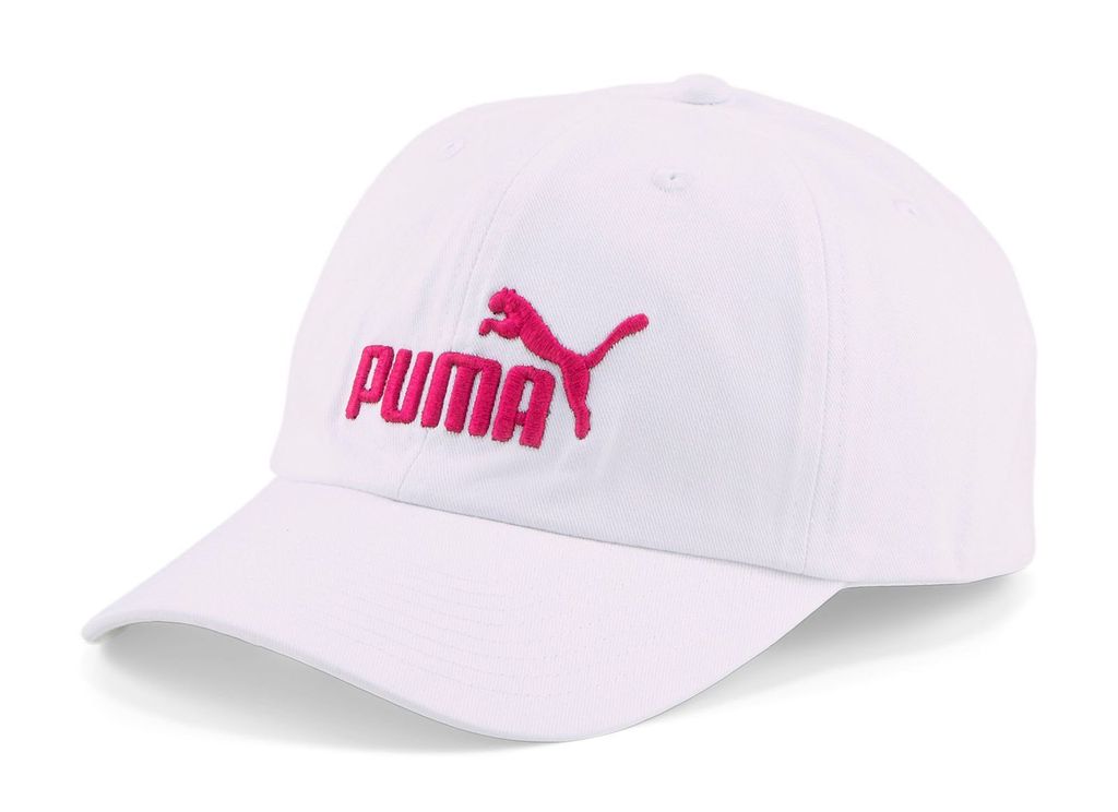 PUMA Essential No.1 BB Cap Puma White-Orchid Shadow-No1 Logo weiß