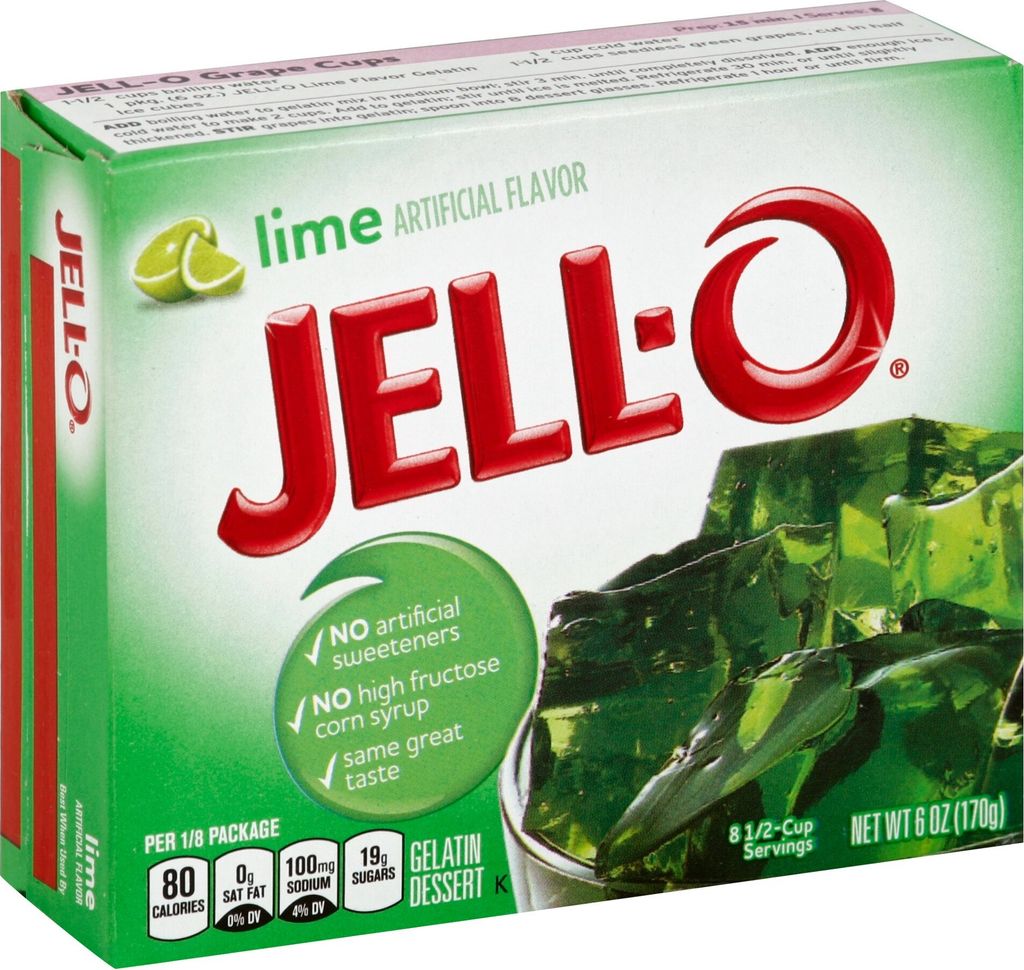 Jell-O Lime Gelatin Dessert Wackelpudding 85g Produktbild 