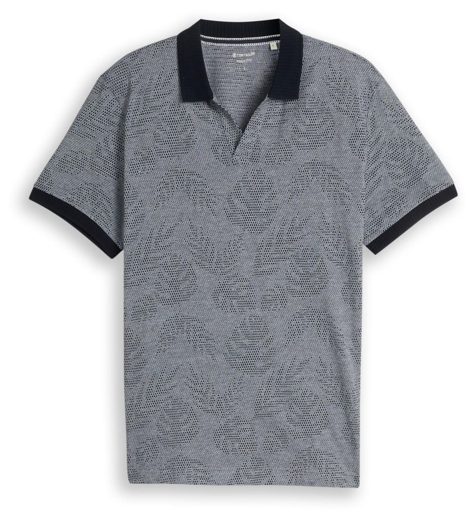 Jacquard Poloshirt mit Muster