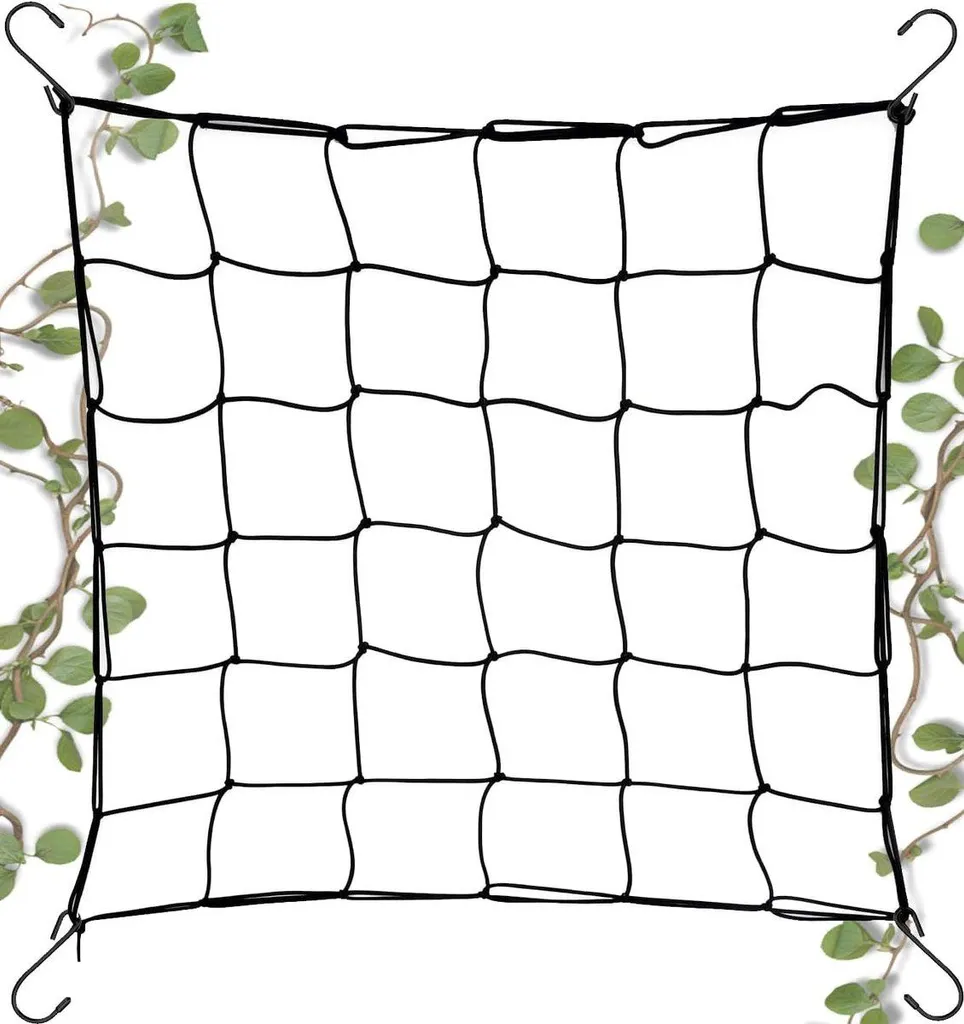 Filet de tuteurage pour plantes grimpantes potager - Nylon résistant vert