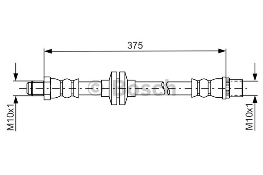 BOSCH 1 987 481 695 Bremsschlauch für RENAULT MASTER III Produktbild 