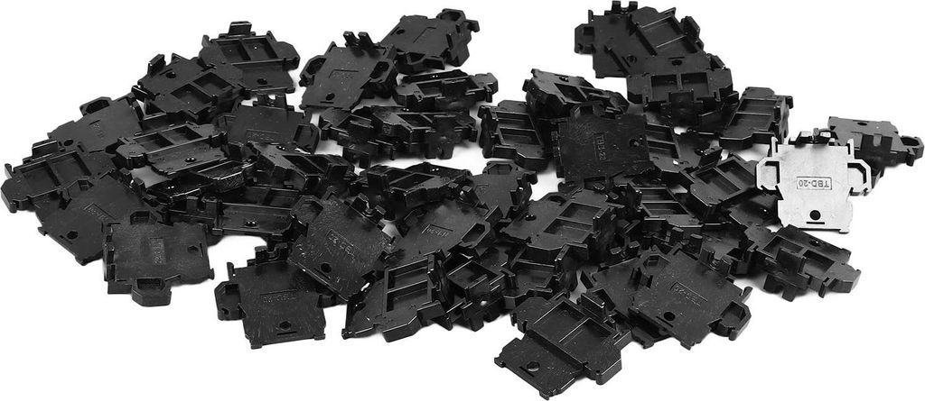 100 Stück Nylon-Multifunktions-DIN-Schienenklemmenblock für den privaten und gewerblichen Gebrauch