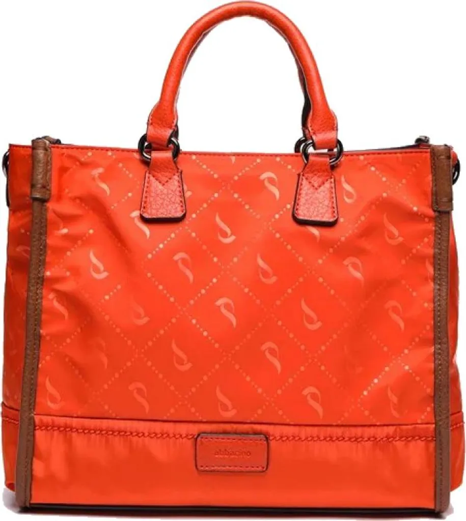 Sac cabas femme orange Abbacino 80880ab - Grand format et style urbain