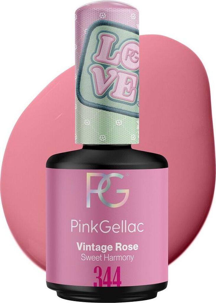 Pink Gellac - Shellac - Cremiges Finish - 344 Vintage Rose - 15ml