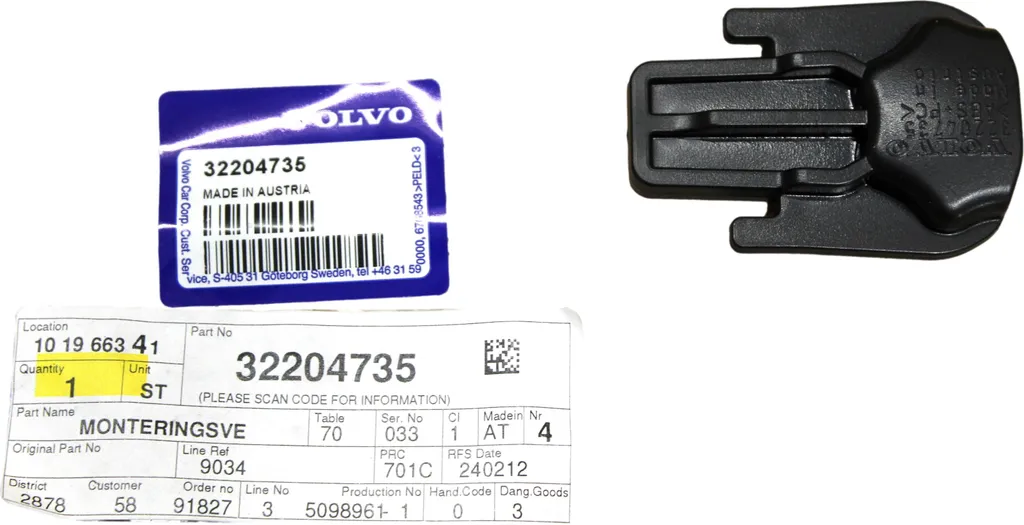 Accessoire de calandre de coffre pour Volvo XC90 II - Support OE 32204735