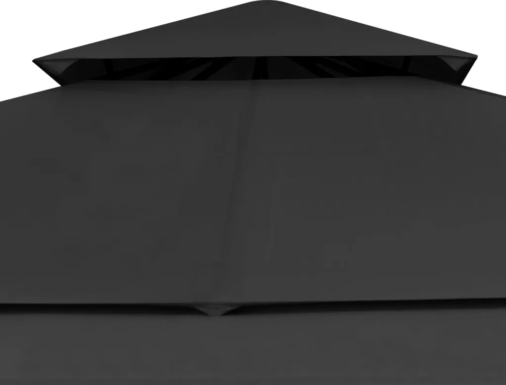 Tonnelle de Jardin avec Toit Double Extensible 3x3m en Polyester 180g - 5