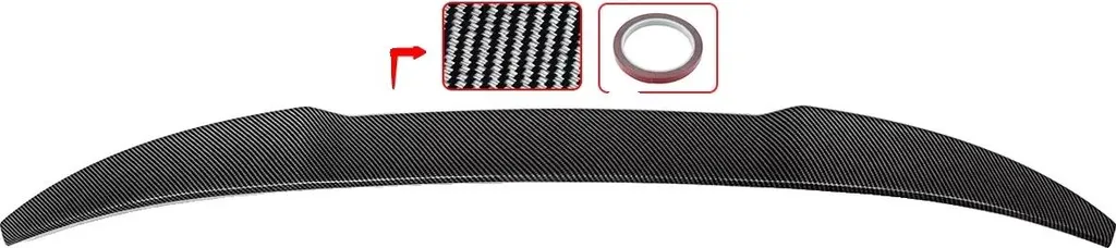 Becquet Arrière Aspect Carbone Style M4 : Installation Facile et Look Sport