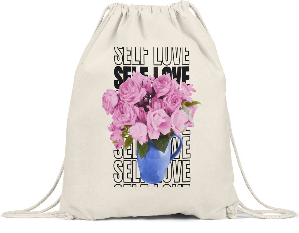 Self Love Turnbeutel Gymsack Selbstliebe Liebe Glück Spaß Glücklich Freiheit Selbstbewusstsein Freiheit Herz Seelenfrieden