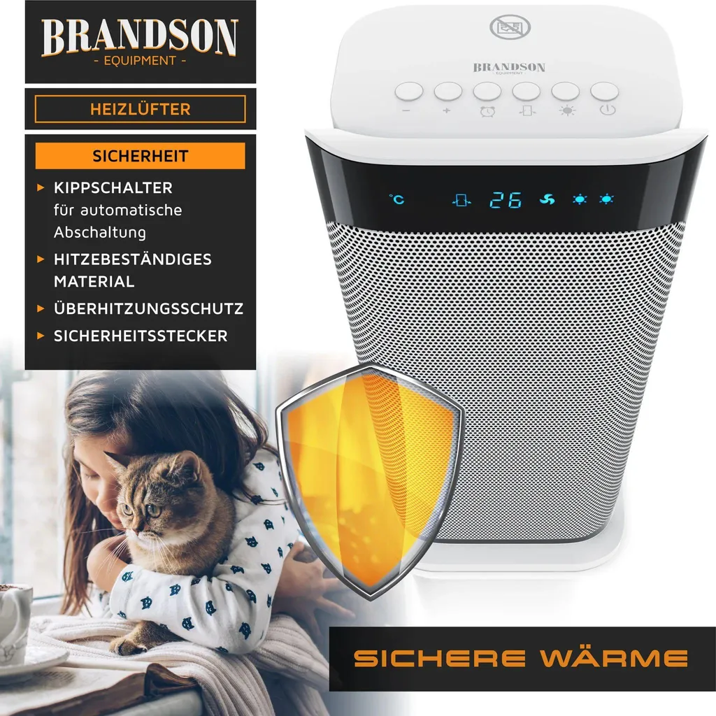 Chauffage soufflant 2000W basse consommation avec arrêt automatique - 10