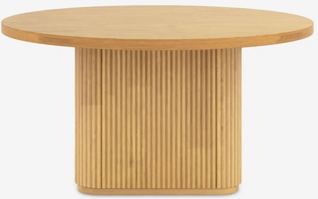 Table basse ronde pour salon noir Vaik 80cm - Idéale pour déco moderne