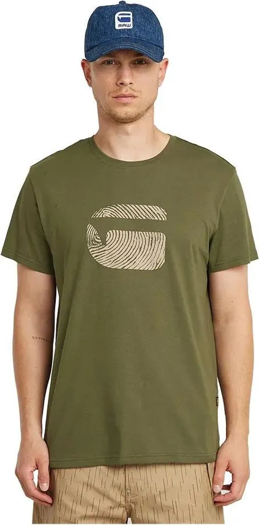 T-shirt G-Star Vert M Homme : Style Unique et Confort Durable Garanti