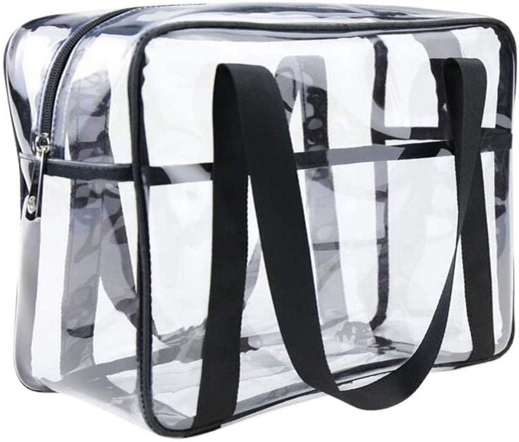 Transparent Kulturbeutel Durchsichtige Tragetasche Reisetaschen PVC Kulturtasche Reise Organizer Tasche wasserdichte Wickeltasche Reise Handtasche ...