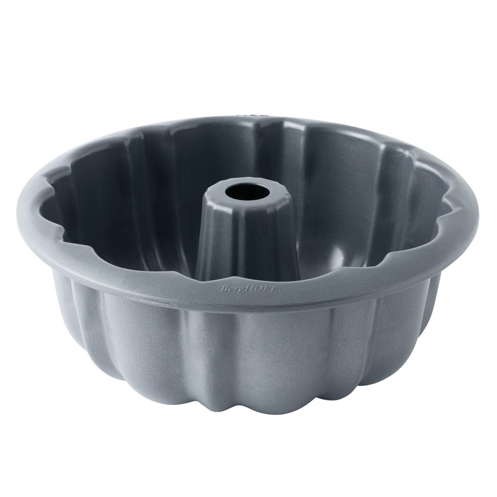 BergHOFF Gem 3990011, Kuchenform, Rund, Gerillte Oberfläche, 3 l, Schwarz, Kohlenstoffstahl
