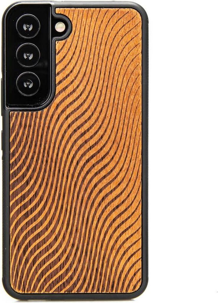 Holzhülle für Samsung Galaxy S22 WAVES MERBAU