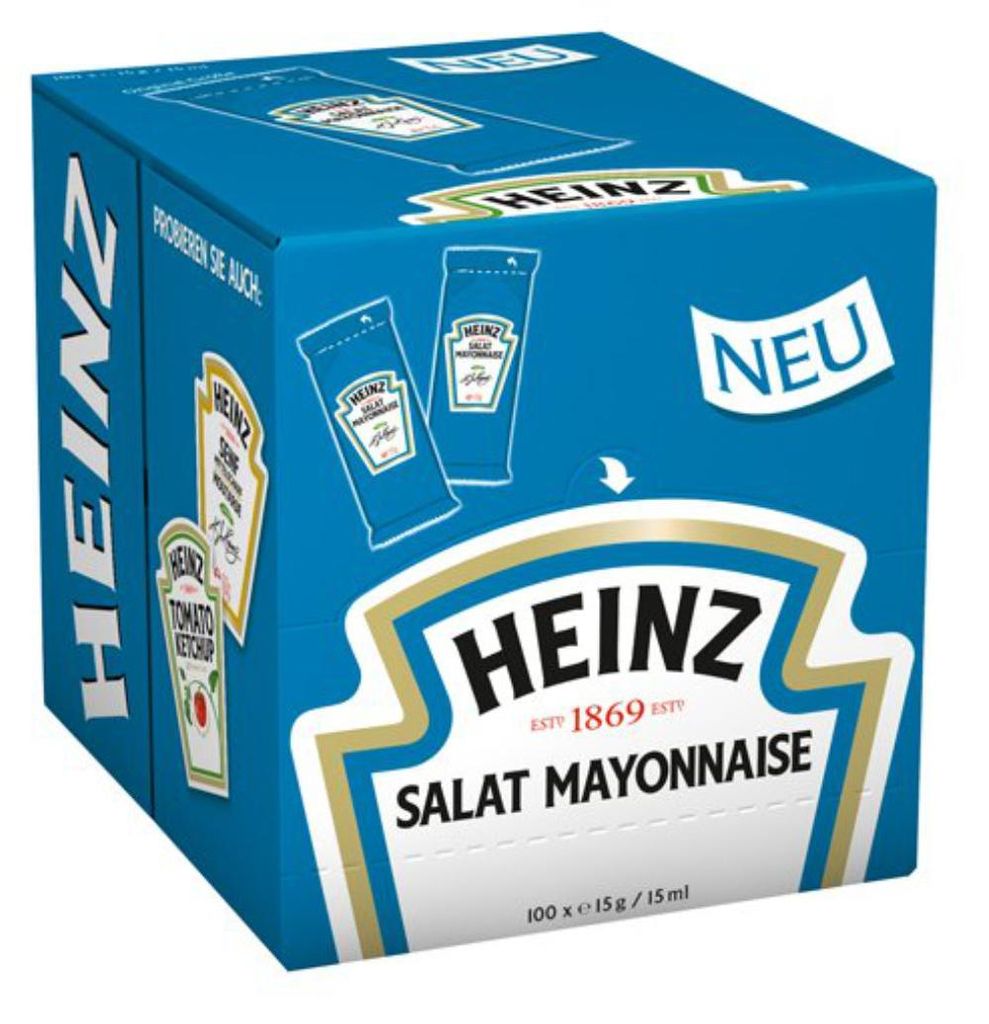 Heinz Lekki Majonez Sałatkowy 100 saszetek po 15g 1500g Zdjęcie produktu 