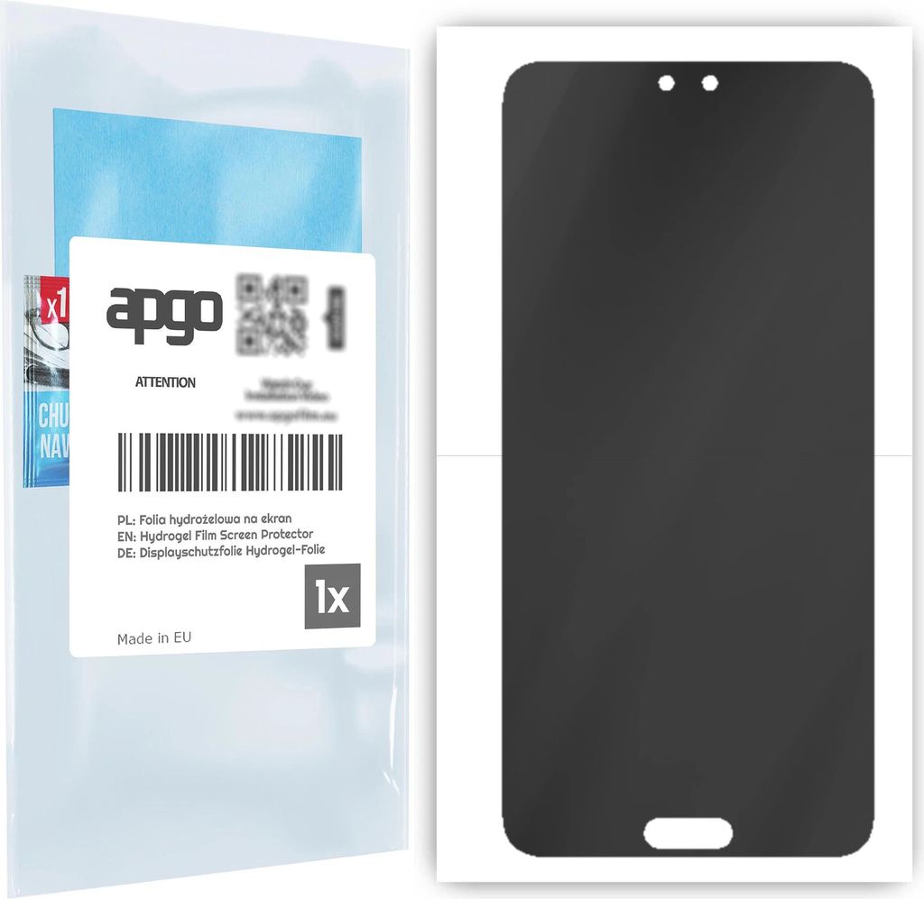 apgo Schutzfolie für Huawei P20 Pro Anti-Spy, Blickschutzfolie, Privacy, Hydrogel Displayschutzfolie, mit Positionierhilfe [Privacy, Matt, Anti-Fi...