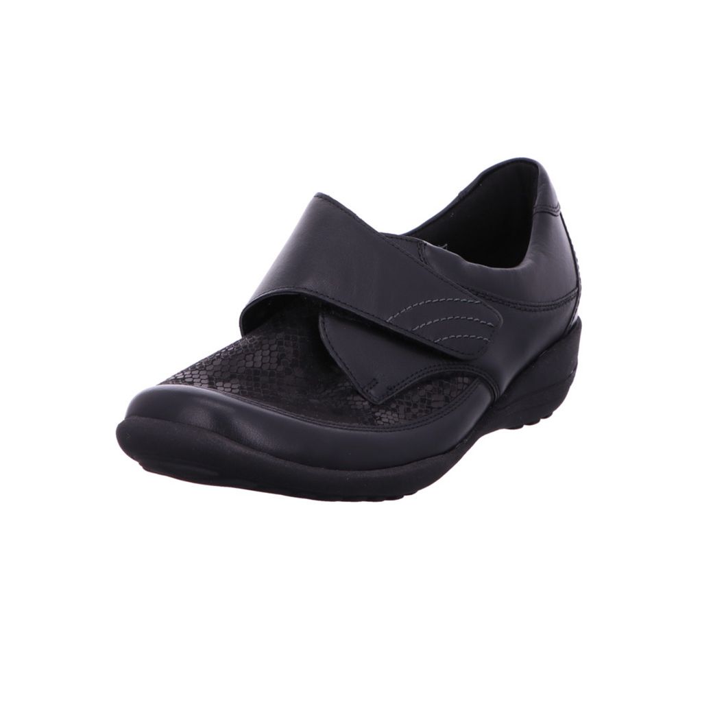 Waldläufer KATJA-SOFT Halbschuh, OrthoTritt , Memphis Stretch ,schwarz, Weite K, Klettverschluss K01304-311-001 37